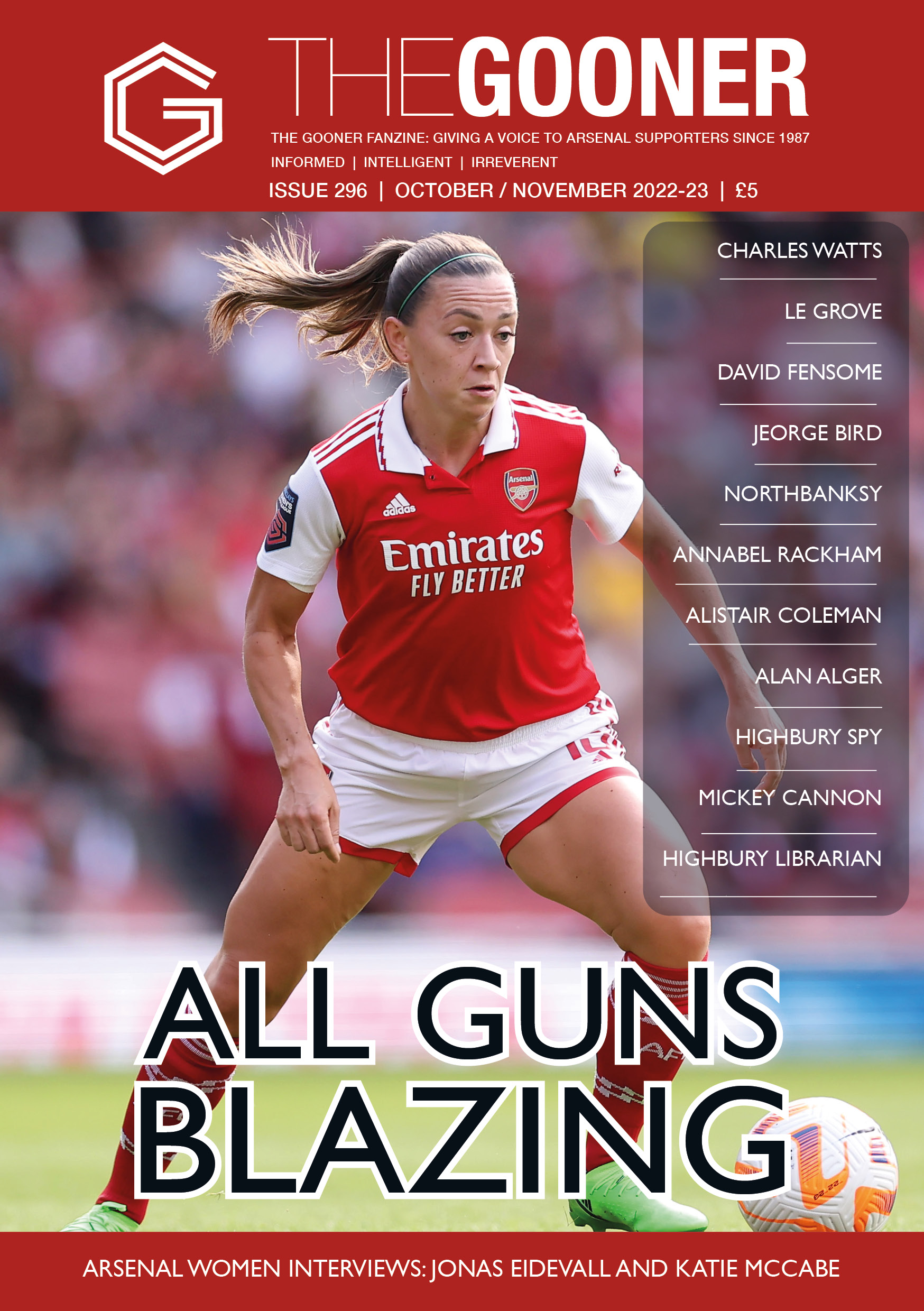 Gooner Issue 296 (NON-UK - Shipping Included)